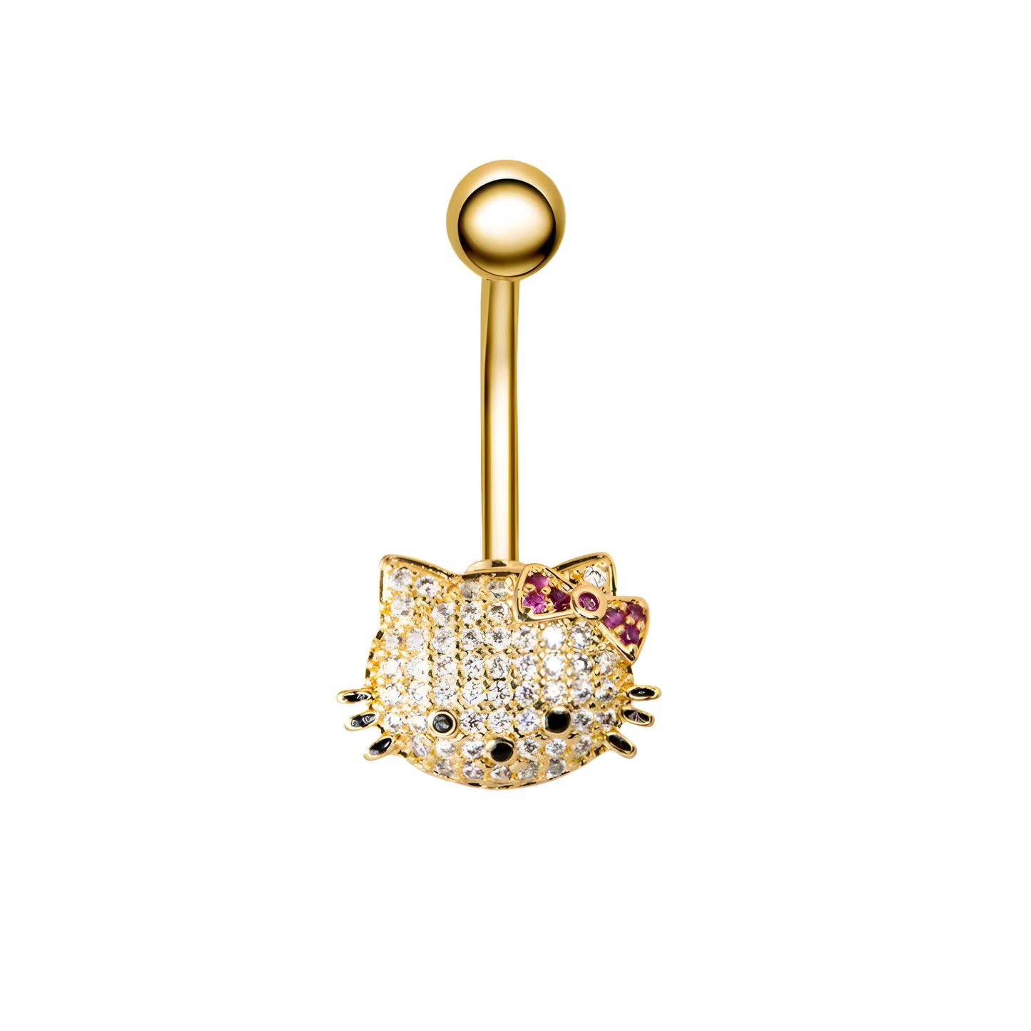 Gold HK Belly Ring