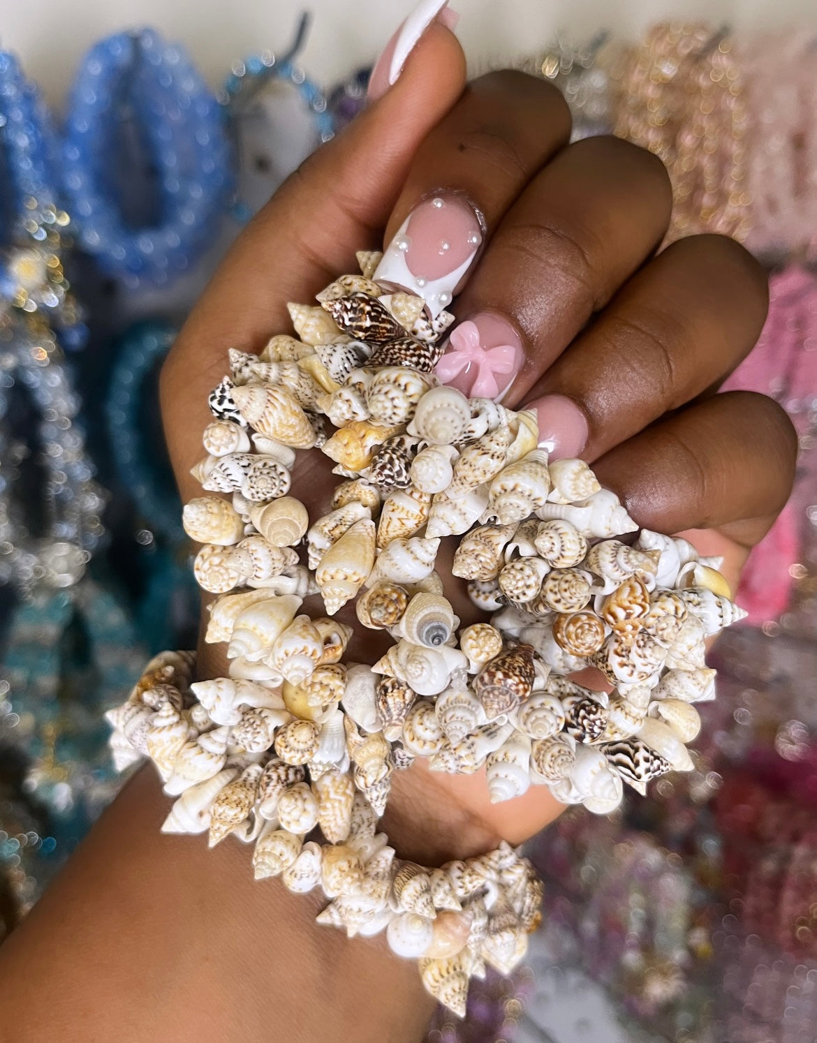 Shell Cluster Bracelet