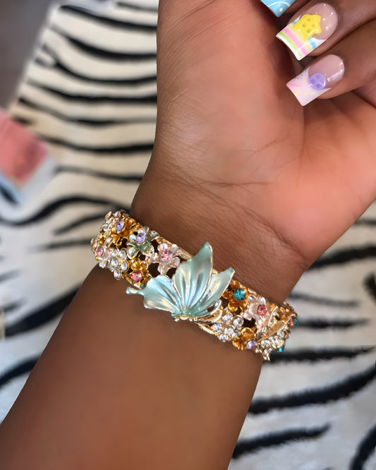 Multicolor Butterfly Bangle