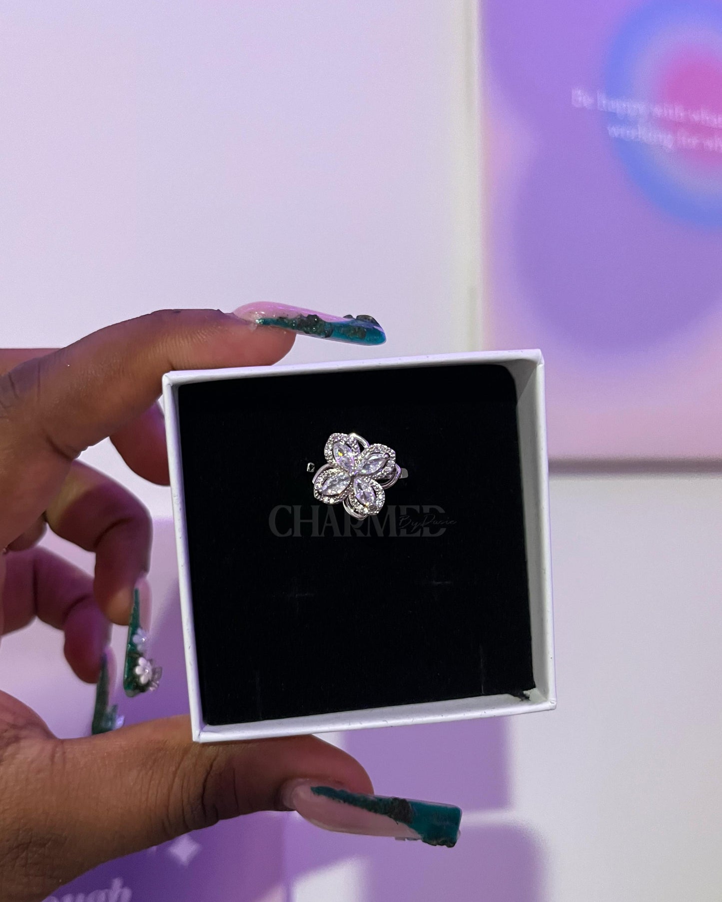Diamond Clover Ring