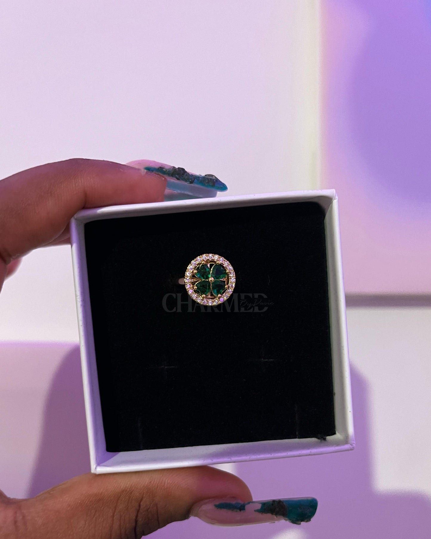 Circle Clover Fidget Ring