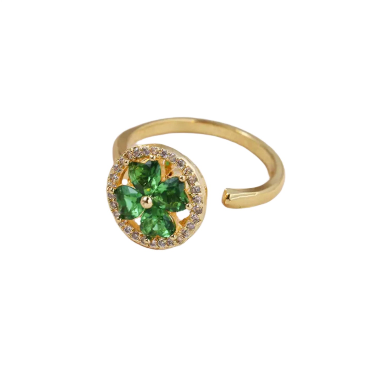 Circle Clover Fidget Ring