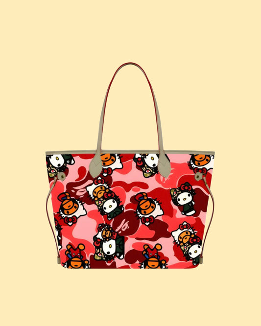 Red Camo HK Tote Bag