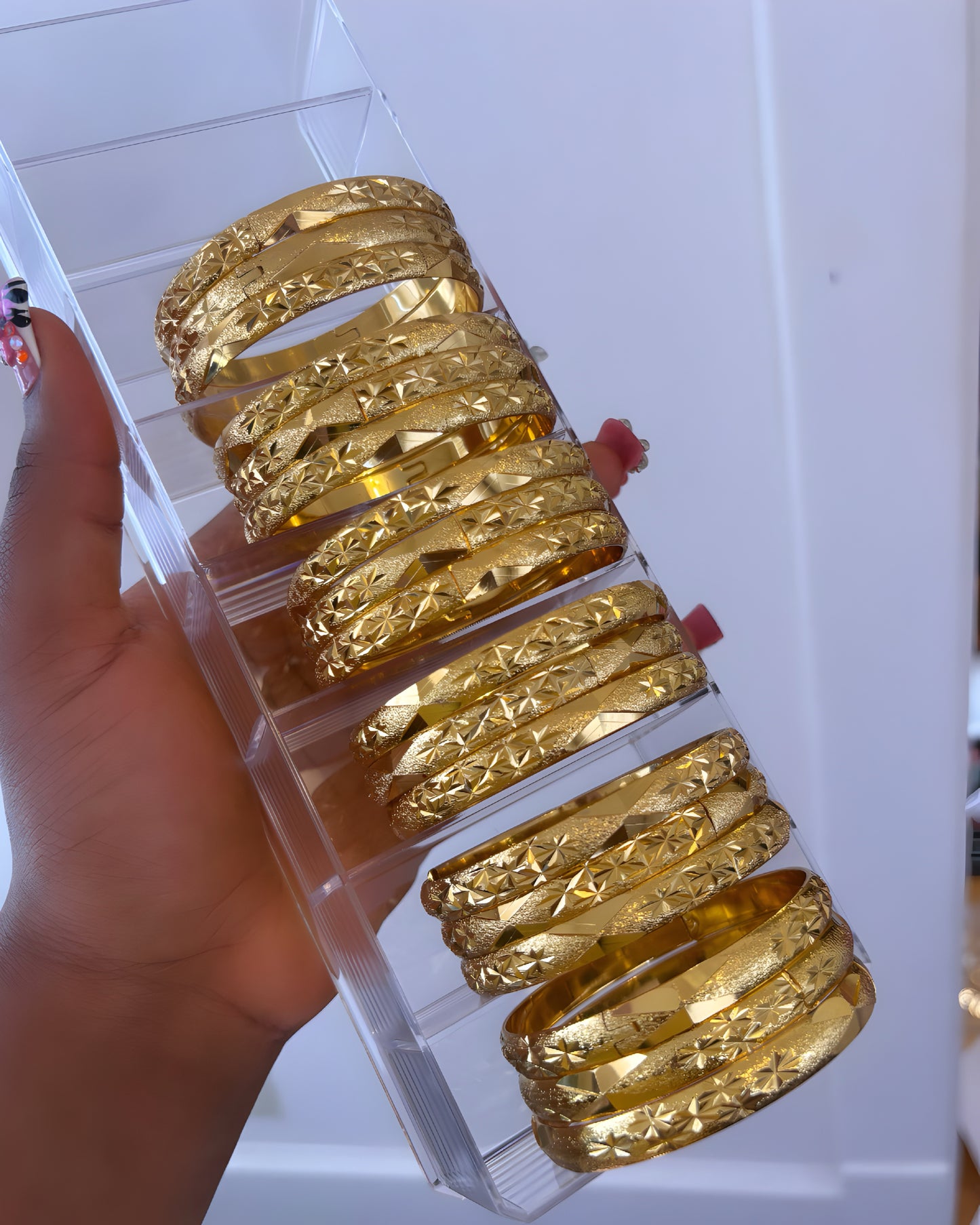 18k Summer Gold Bangles