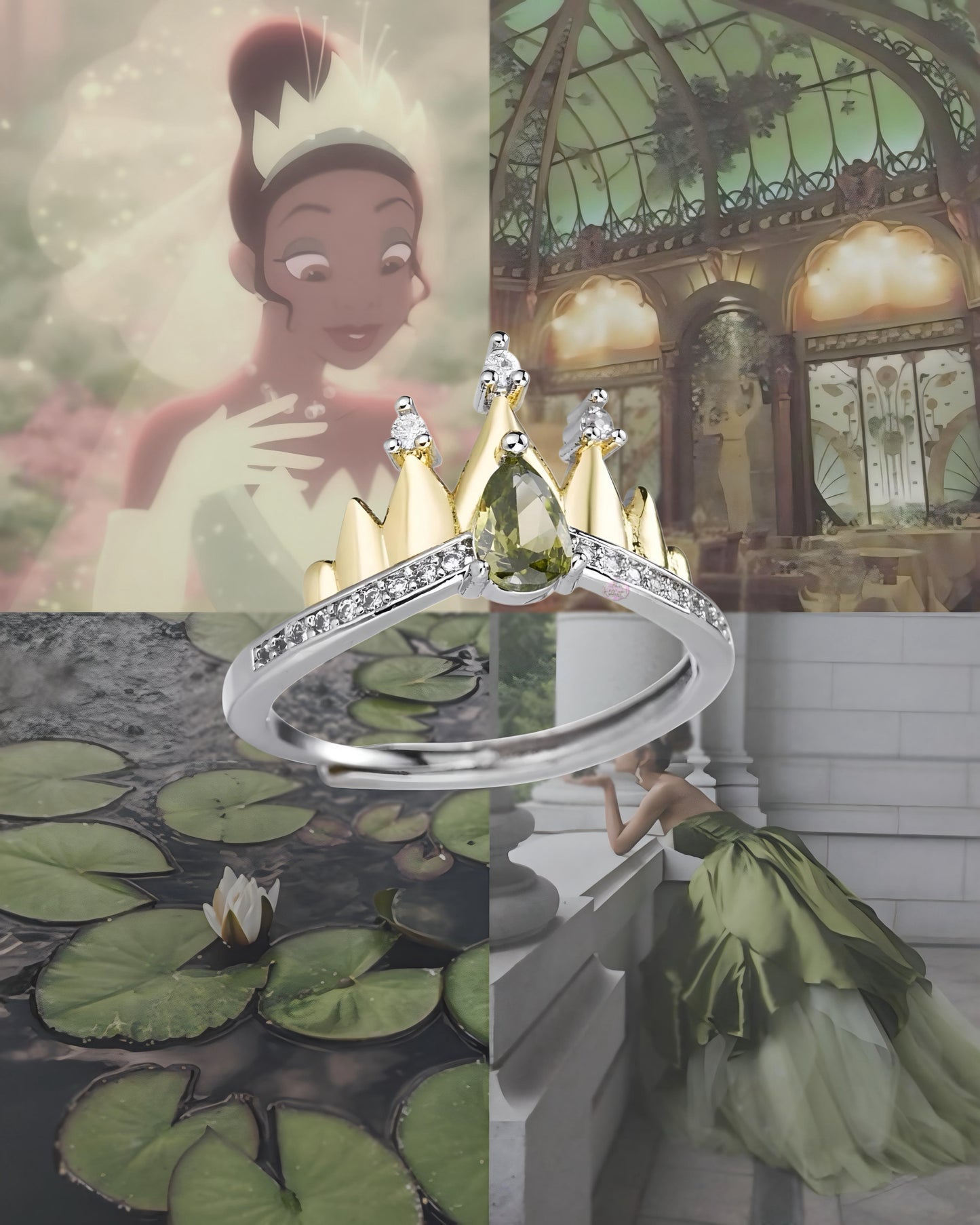 Tiana Lotus Crown Ring