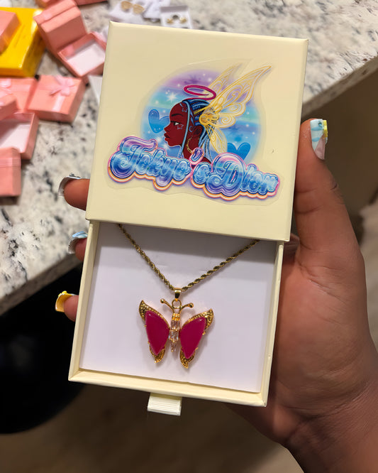 Pink Jade Butterfly