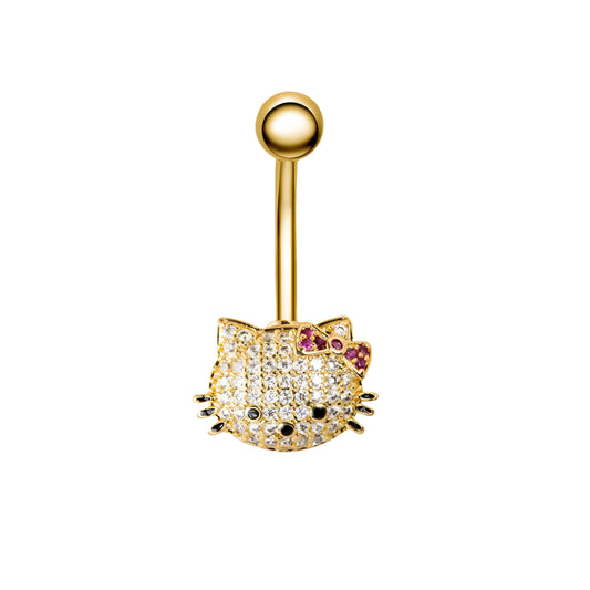 Gold HK Belly Ring