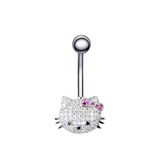Silver HK Belly Ring