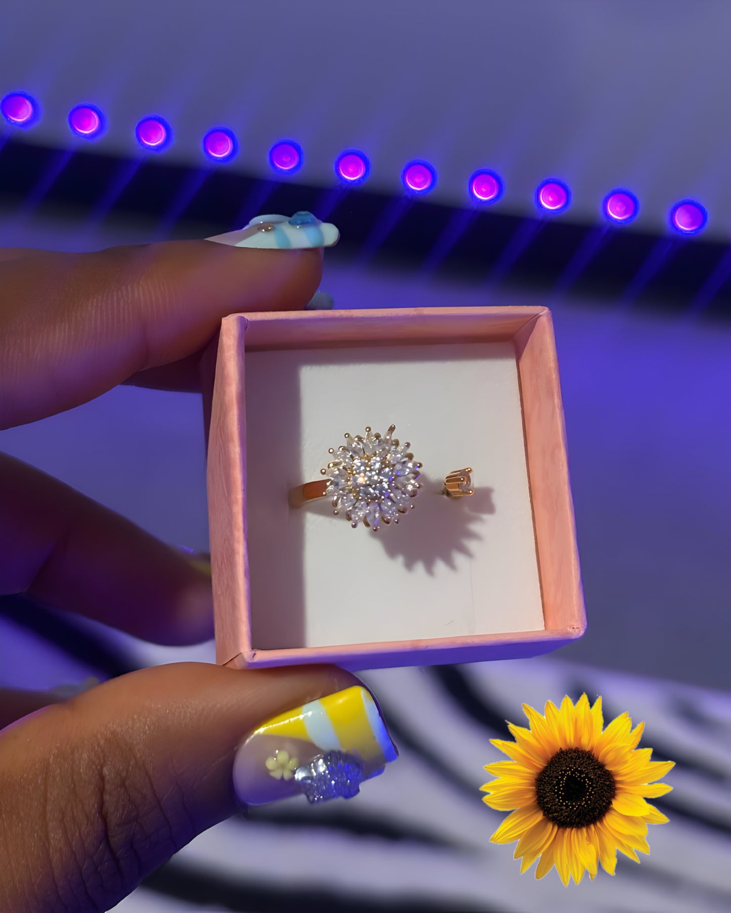 Sunflower Fidget Ring